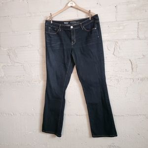 Mossimo Dark Wash Mid-Rise Bootcut Plus Size 14
